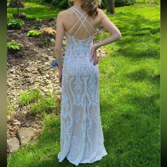 Wedding boho sequence dress  size small or size 5/6 PROM - Picture 6 of 17